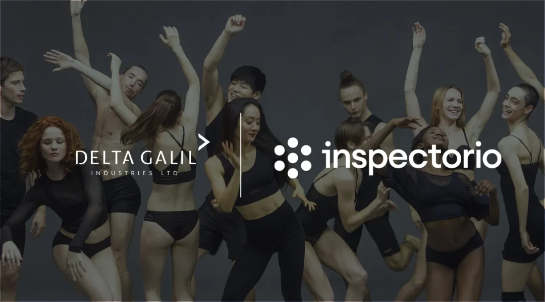 Delta Galil Industries logo with dancers and Inspectorio logo