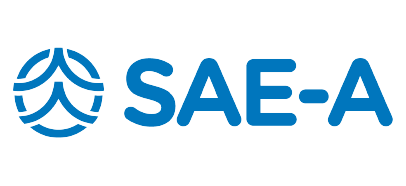 SAE-A logo with stylized circular design