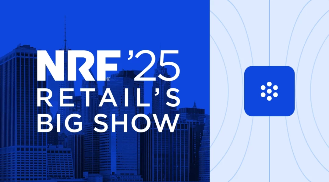 NRF '25 Retail's Big Show logo with New York City skyline and AI icon