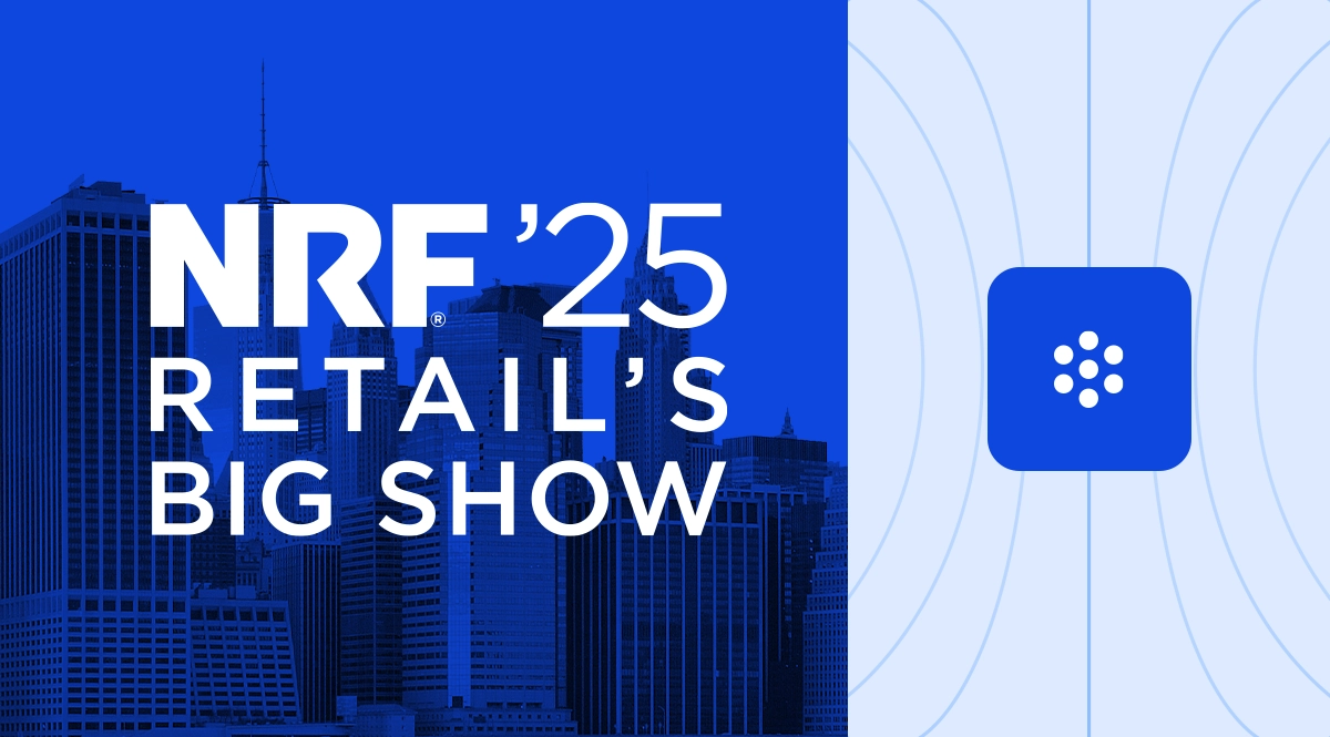 NRF '25 Retail's Big Show logo with New York City skyline and AI icon