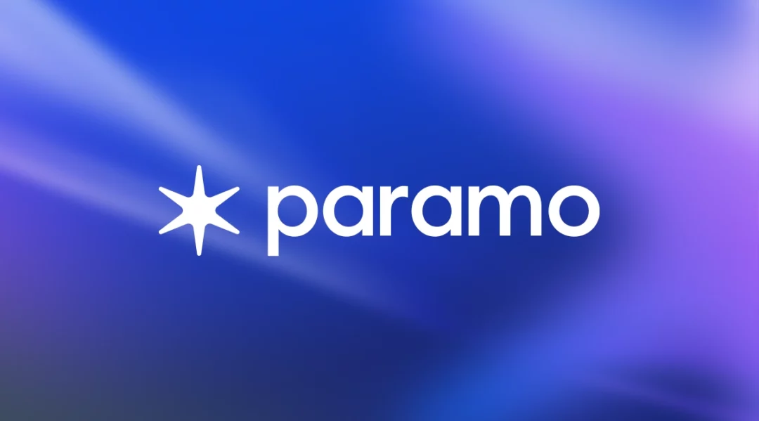 Paramo logo with a starburst and the word "paramo" in white text on a blue and purple gradient background.